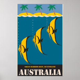 Australia vintage poster