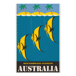 Australia vintage poster