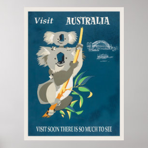 Australia vintage poster