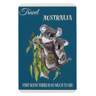 Australia vintage poster magnet