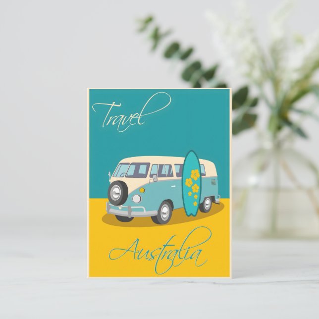 Australia vintage poster postcard (Standing Front)