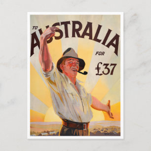 Australia vintage travel postcard