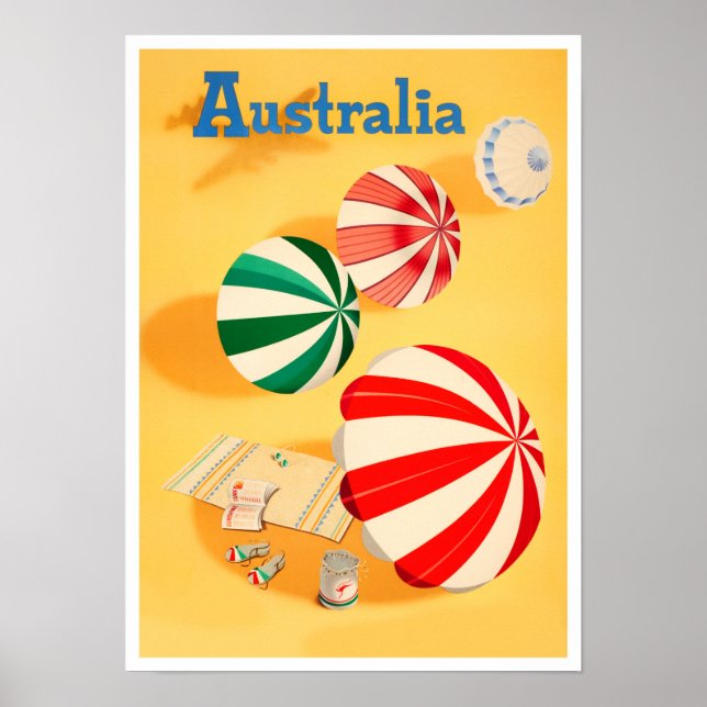 Australia vintage travel poster (Front)