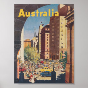 Australia Vintage Travel Poster