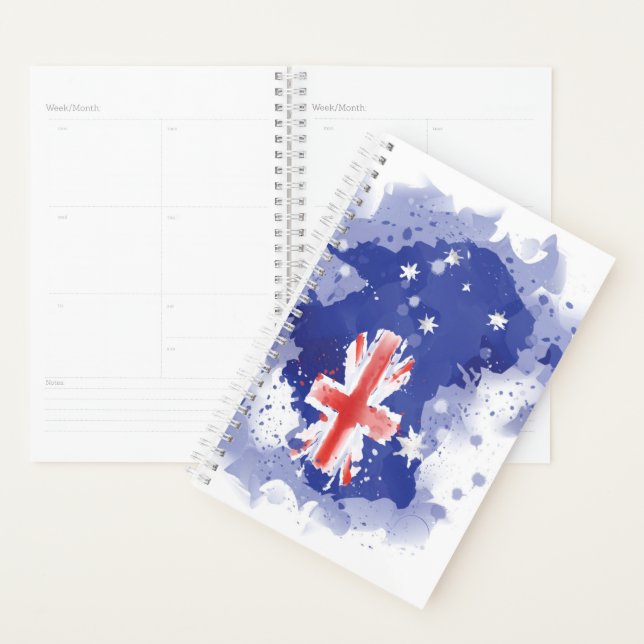 Australia Watercolor Map Planner (Display)