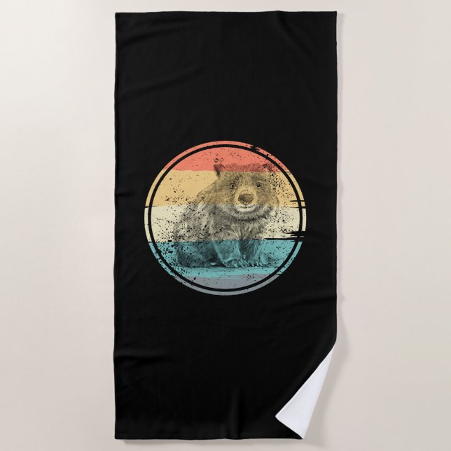 Australia Wombat  Beach Towel (Front)