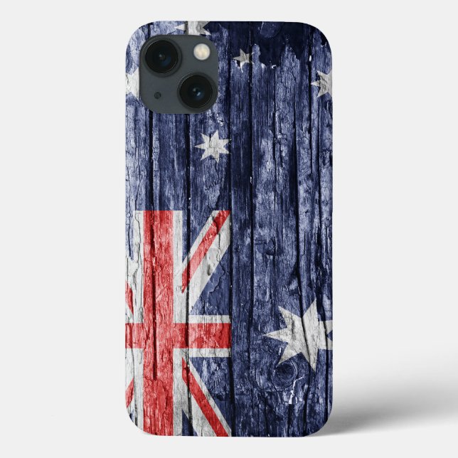 Australia wooden flag Case-Mate iPhone case (Back)