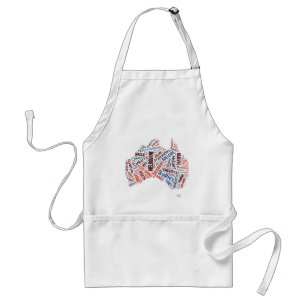 Australia Word Art Standard Apron