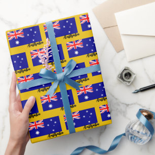 Australia Wrapping Paper, Australian Flag patriot Paper