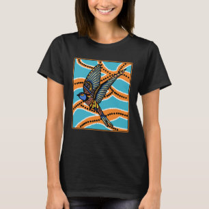 Australian Aborginial Artwork  Bird of Paradise T-Shirt