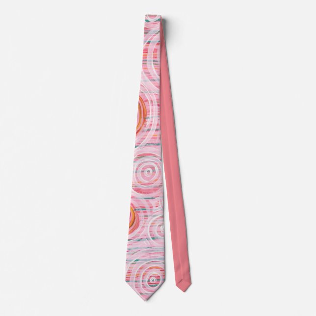 Australian aboriginal acrylic painting tie (Front)