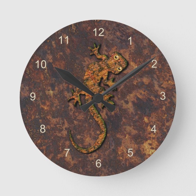 Australian Aboriginal Art Gift Round Clock (Front)