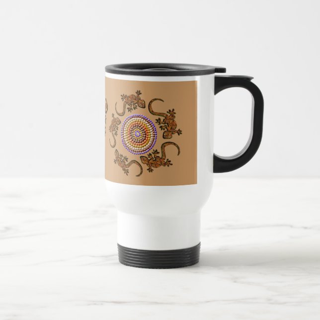 Australian Aboriginal Art Gift Travel Mug (Right)
