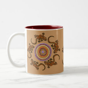 Australian Aboriginal Art Gift Two-Tone Coffee Mug