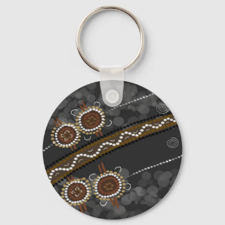 Australian Aboriginal Art - Lost Tribes Key Ring