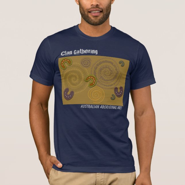 Australian Aboriginal Art - Mens Tee (Front)