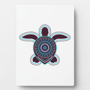 Australian Aboriginal Art Turtle Plaque
