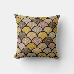 Australian Aboriginal: Colourful Dotted Vintage Cushion