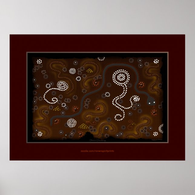 Australian Aboriginal Desert Art Poster IV (Front)