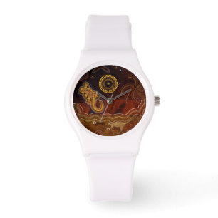 Australian Aboriginal Desert Outback themed Art II Watch