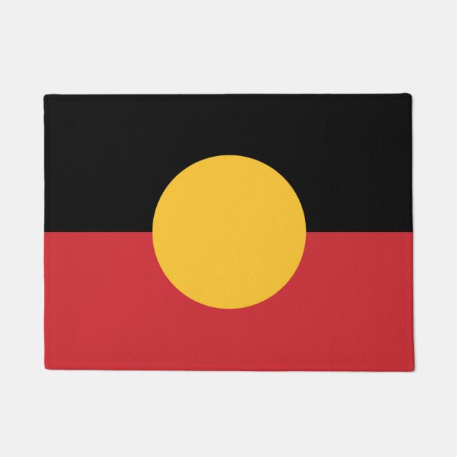 Australian Aboriginal flag  Doormat (Front)