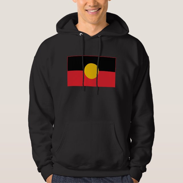 Australian Aboriginal flag  Hoodie (Front)
