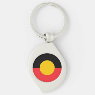 Australian Aboriginal flag Key Ring