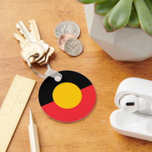 Australian Aboriginal flag Key Ring