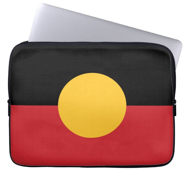 Australian Aboriginal flag  Laptop Sleeve (Front)