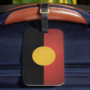 Australian Aboriginal flag Luggage Tag
