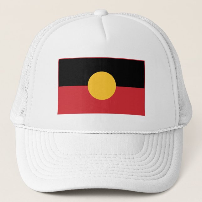 Australian Aboriginal flag  Trucker Hat (Front)