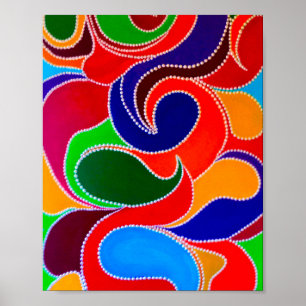 Australian Aboriginal Rainbow Dreamtime Print