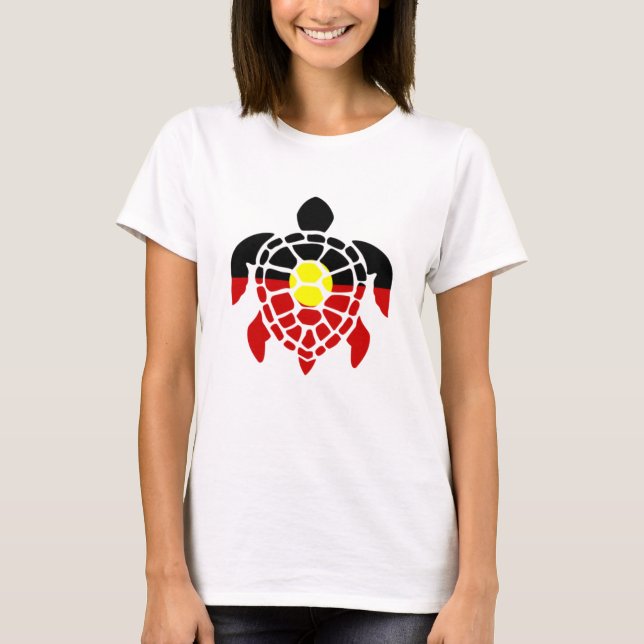 Australian Aboriginal Sea Turtle T-Shirt (Front)