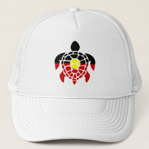 Australian Aboriginal Sea Turtle Trucker Hat