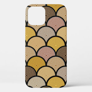 Australian aboriginal seamless vintage pattern wit iPhone 12 case