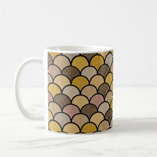 Australian aboriginal seamless vintage pattern wit coffee mug
