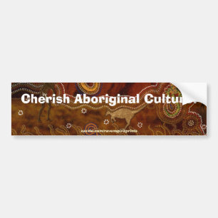 Australian Aboriginal Style Art Bumper Sticker