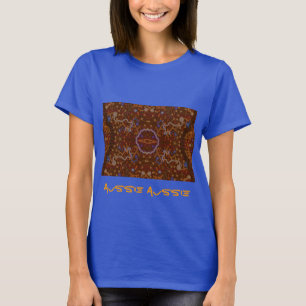 Australian Aboriginal-style Walkabout Art Design T-Shirt