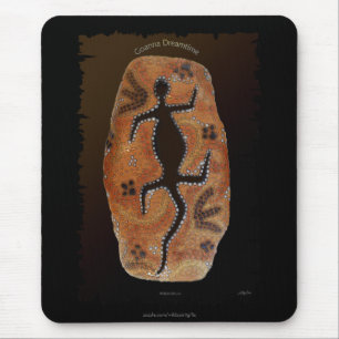 Australian Aboriginal-styled Outback Desert Art Mouse Mat