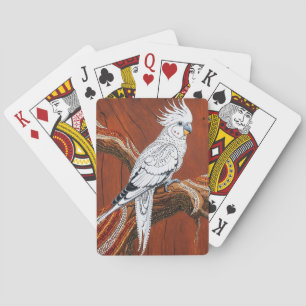 Australian Aboriginal-themed Cockatiel Playing Cards