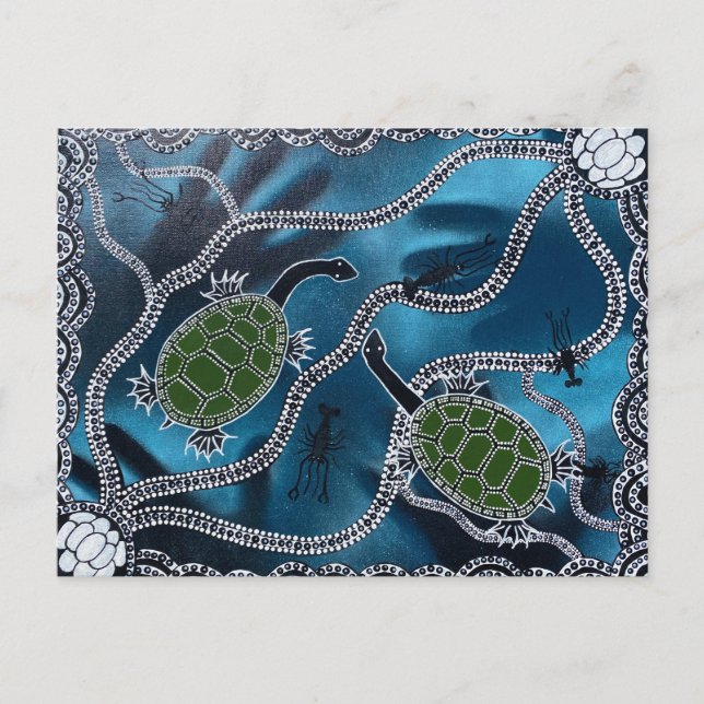 Australian Aboriginal turtle post card (Front)