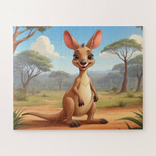 Australian Adventure with Little Kangaroo Jigsaw Puzzle