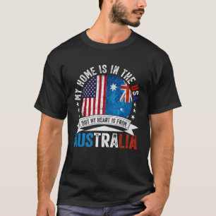Australian American Patriot Heart is from Australi T-Shirt