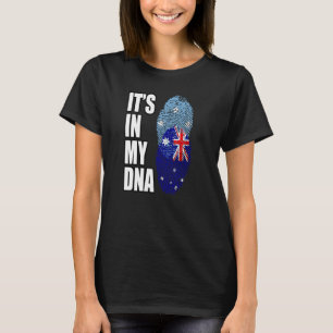 Australian And Micronesian Mix DNA Heritage Flag T-Shirt