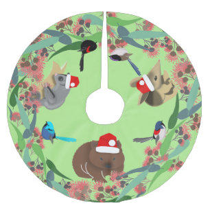 Australian Animals Brushed Polyester Tree Skirt