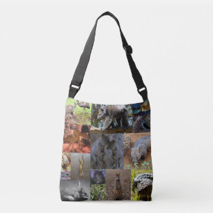 Australian Animals Photo Collage, Crossbody Bag