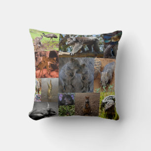 Australian Animals Photo Collage, Cushion