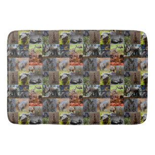 Australian Animals Photo Collage, Foam Bathmat