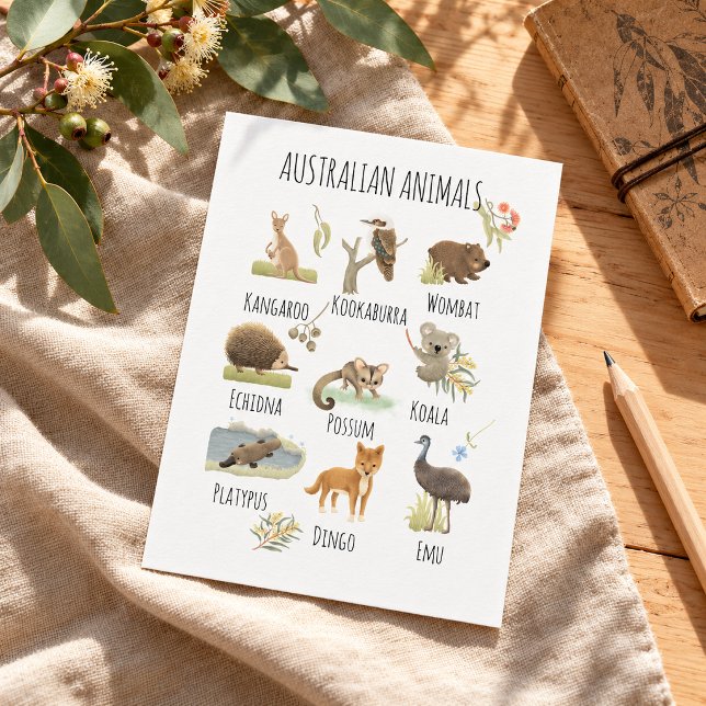 Australian Animals  Postcard (Creator Uploaded)