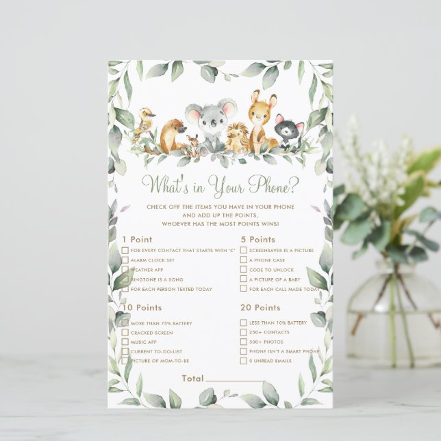 Australian Animals What's In Your Phone Game (Standing Front)